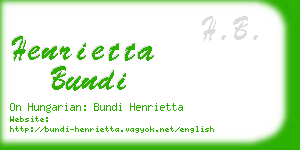 henrietta bundi business card